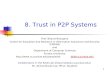 8. Trust in P2P Systems