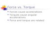 Force vs. Torque