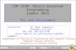 COP 3330: Object-Oriented Programming Summer 2011 The Java Environment