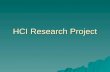 HCI Research Project