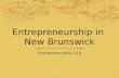 Entrepreneurship in  New Brunswick