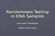 Randomness Testing in DNA Samples