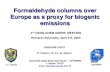 Formaldehyde columns over Europe as a proxy for biogenic emissions
