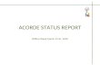 ACORDE STATUS REPORT