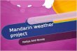 Mandarin weather project