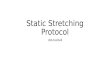Static Stretching Protocol