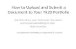 How to Upload and Submit a Document to Your Tk20 Portfolio