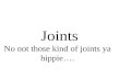 Joints No not those kind of joints ya hippie….