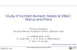 Study of Excited Nucleon States at EBAC: Status and Plans