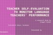 TEACHER SELF-EVALUATION TO MONITOR LANGUAGE TEACHERS’ PERFORMANCE