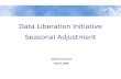 Data Liberation Initiative Seasonal Adjustment