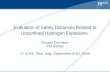 Evaluation of Safety Distances Related to Unconfined Hydrogen Explosions