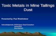 Toxic Metals in Mine Tailings Dust