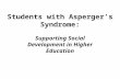 Students with Asperger’s Syndrome: