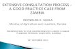 Extensive consultation process – a good practice case from Zambia