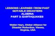 LESSONS LEARNED FROM PAST NOTABLE DISASTERS ALGERIA PART 3: EARTHQUAKES