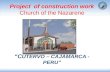 Project  of construction work  Church of the Nazarene