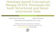 Ontology-based Conceptual Design of ETL Processes for both Structured and Semi-structured Data