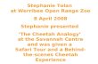 Stephanie Tolan  at Werribee Open Range Zoo 8 April 2008 Stephanie presented