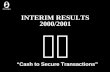 INTERIM RESULTS 2000/2001