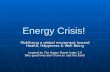 Energy Crisis!