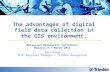The advantages of digital field data collection in the GIS environment.