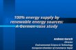 100% energy supply by renewable energy sources: A German case study