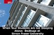 When Your Students are not Sleeping Alone:  Bedbugs at  Simon Fraser University