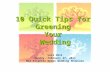 10 Quick Tips for  Greening  Your  Wedding