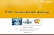 ITRM - Service Portfolio/Catalog