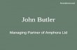 John Butler Managing Partner of Amphora Ltd