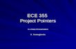 ECE 355  Project Pointers