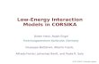 Low-Energy Interaction Models in CORSIKA