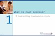 What Is Cost Control?