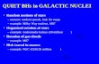 QUIET BHs in GALACTIC NUCLEI