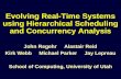 Evolving Real-Time Systems using Hierarchical Scheduling and Concurrency Analysis