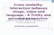 Cross modality: Interaction between image, video and language - A Trinity and personal perspective