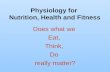 Physiology for  Nutrition, Health and Fitness
