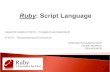 Ruby :  Script Language