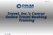 Travel, Inc.’s Concur  Online Travel Booking  Training