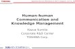 Human-human Communication and Knowledge Management
