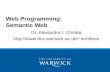 Web Programming: Semantic Web