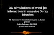 3D simulations of wind-jet interaction in massive X-ray binaries