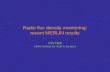 Radio flux density monitoring: recent MERLIN results