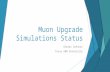 Muon  Upgrade Simulations Status