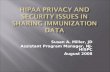 HIPAA Privacy and security issues in sharing immunization data