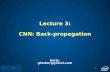 Lecture 3: CNN: Back-propagation