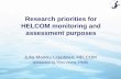 Research priorities for HELCOM monitoring and assessment purposes