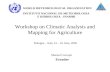 Workshop on Climatic Analysis and Mapping for Agriculture