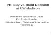 PKI Buy vs. Build Decision at UW-Madison